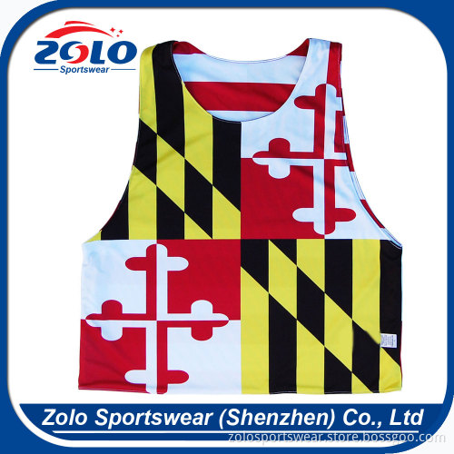 Cheap Customized Sublimation Reversible Mesh Sports Pinnies for men